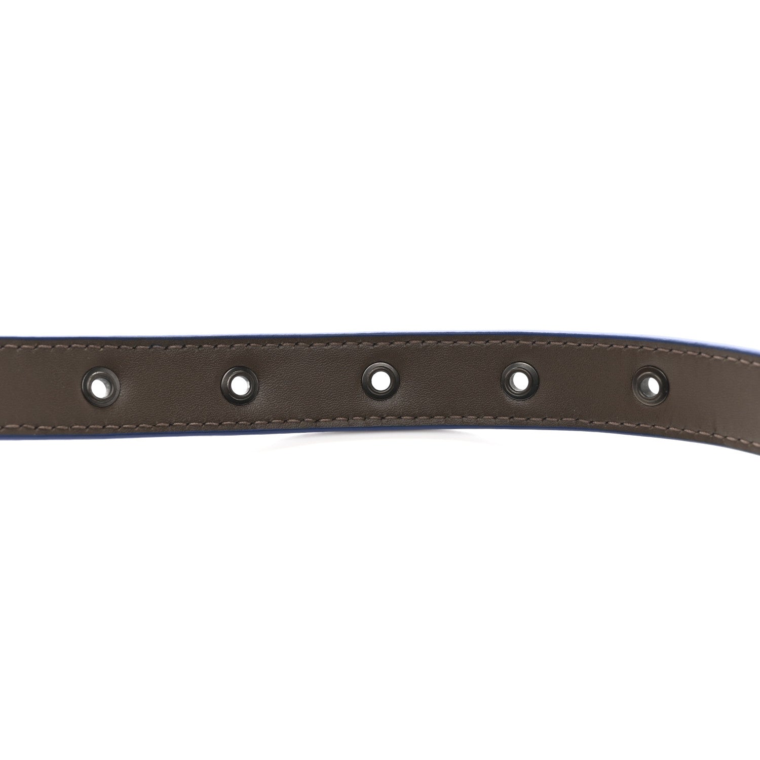 Bottega Veneta Metallic Nappa Intrecciato Belt 80 32 Blue 5 of 6