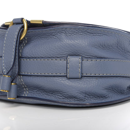 Chloe Calfskin Mini Marcie Round Crossbody Bag Street Blue 8 of 12
