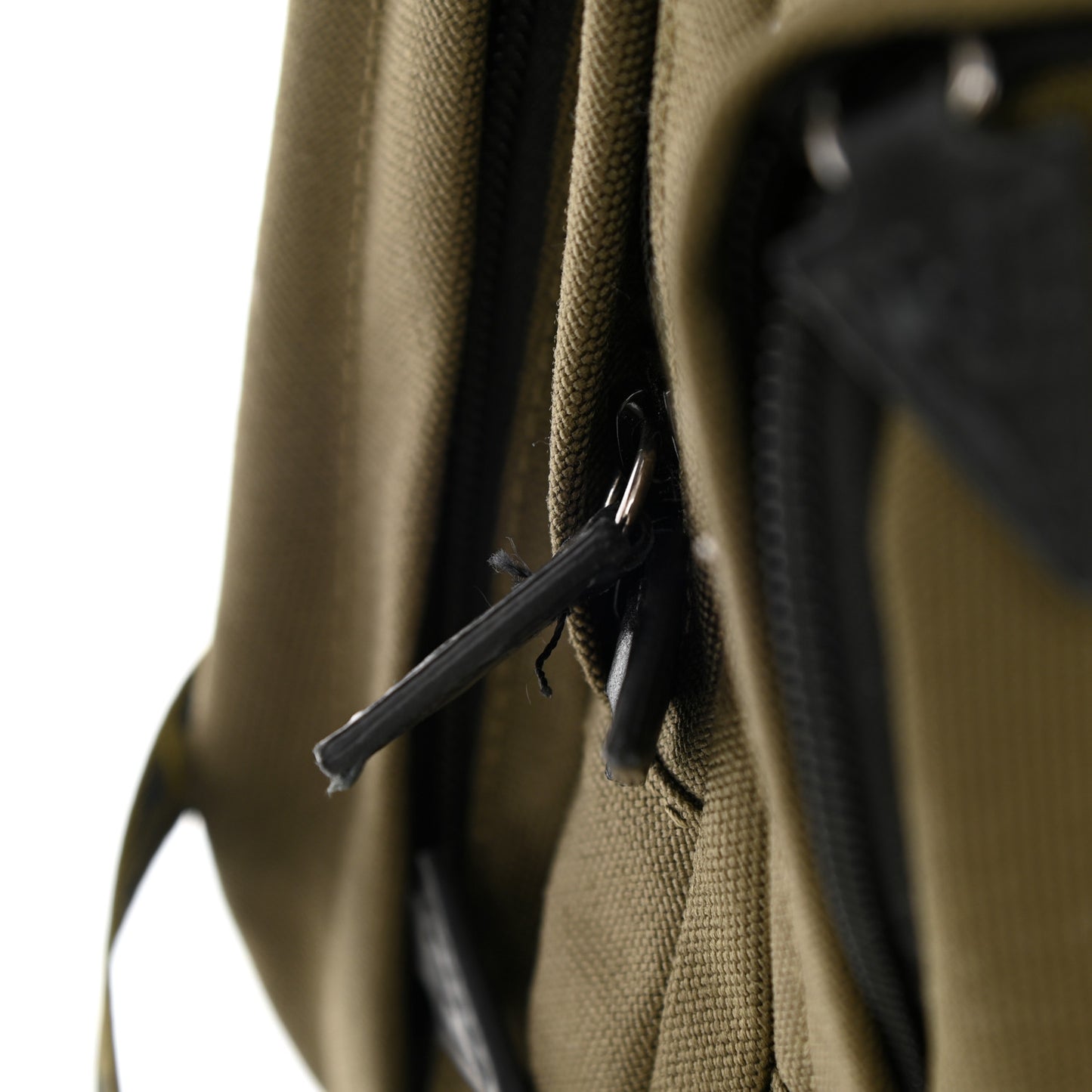 Canvas La Greca Logo Backpack Green