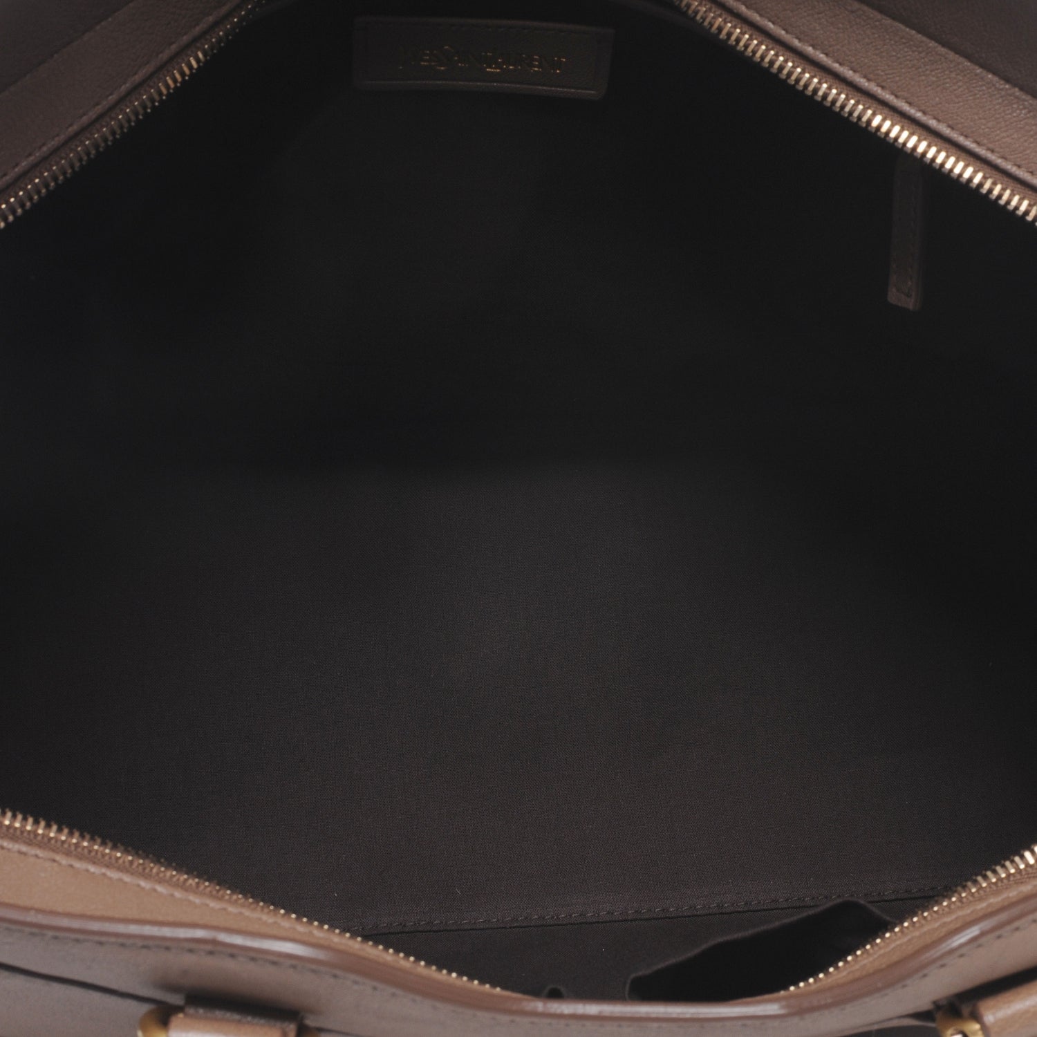 Saint Laurent Leather Medium Cabas ChYc Taupe 5 of 7