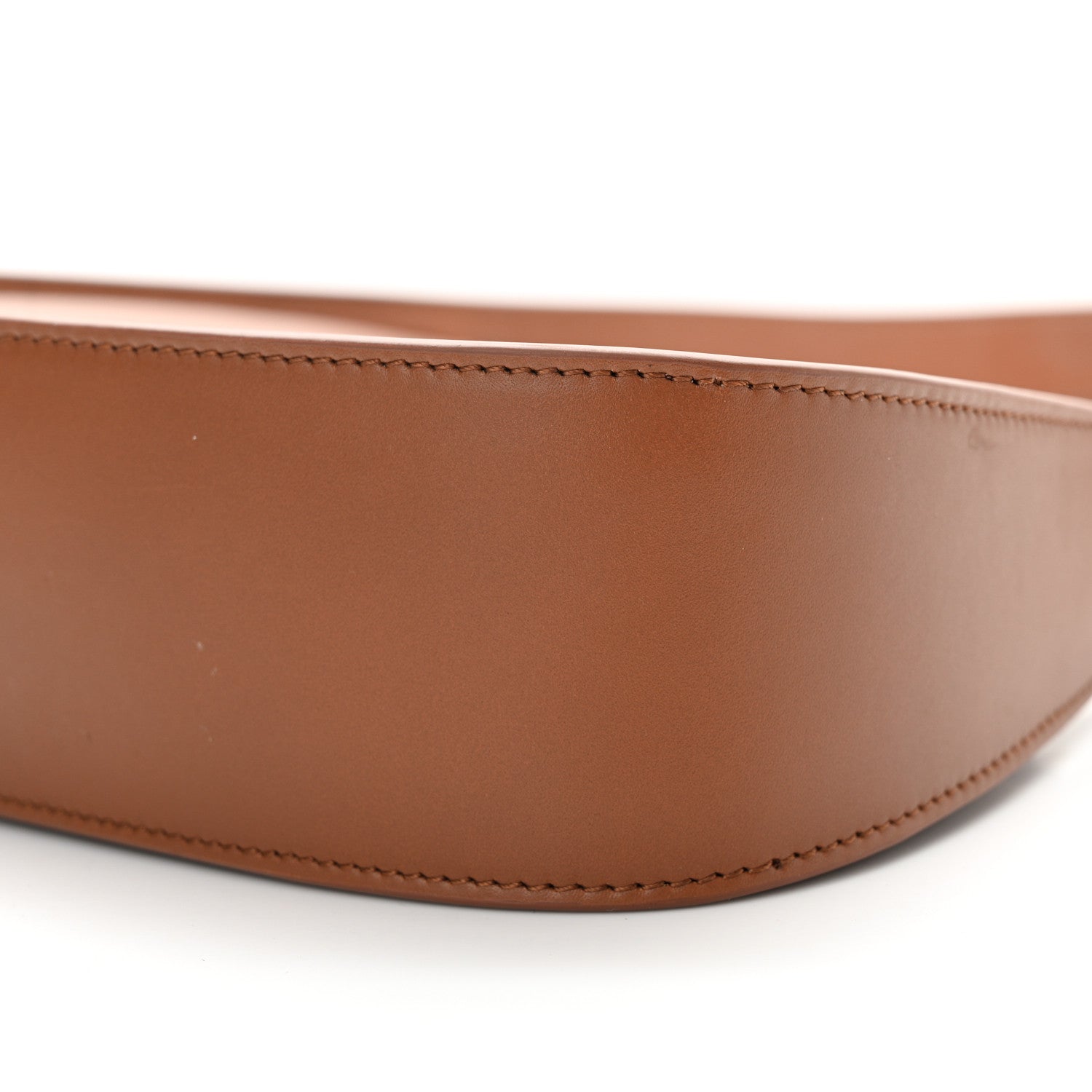 The Row Smooth Calfskin Half Moon Shoulder Bag Chestnut 9 of 11