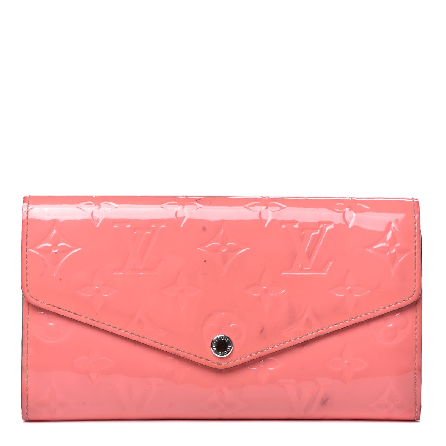 Louis Vuitton Vernis Sarah Wallet NM Poppy 1 of 10