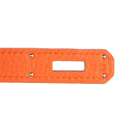 Hermes Togo Horseshoe Birkin 35 Orange Rouge Casaque 9 of 27