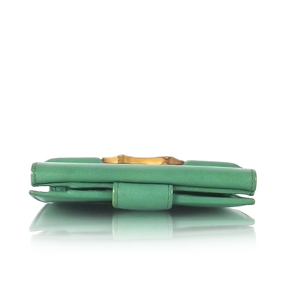 Leather Bamboo French Wallet