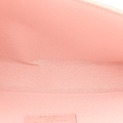 Louis Vuitton Damier Azur Pochette Felicie Chain Wallet Rose Ballerine 6 of 12