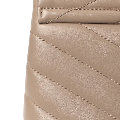 Saint Laurent Calfskin Y Quilted Monogram Small Loulou Chain Satchel Light Natural 16 of 16