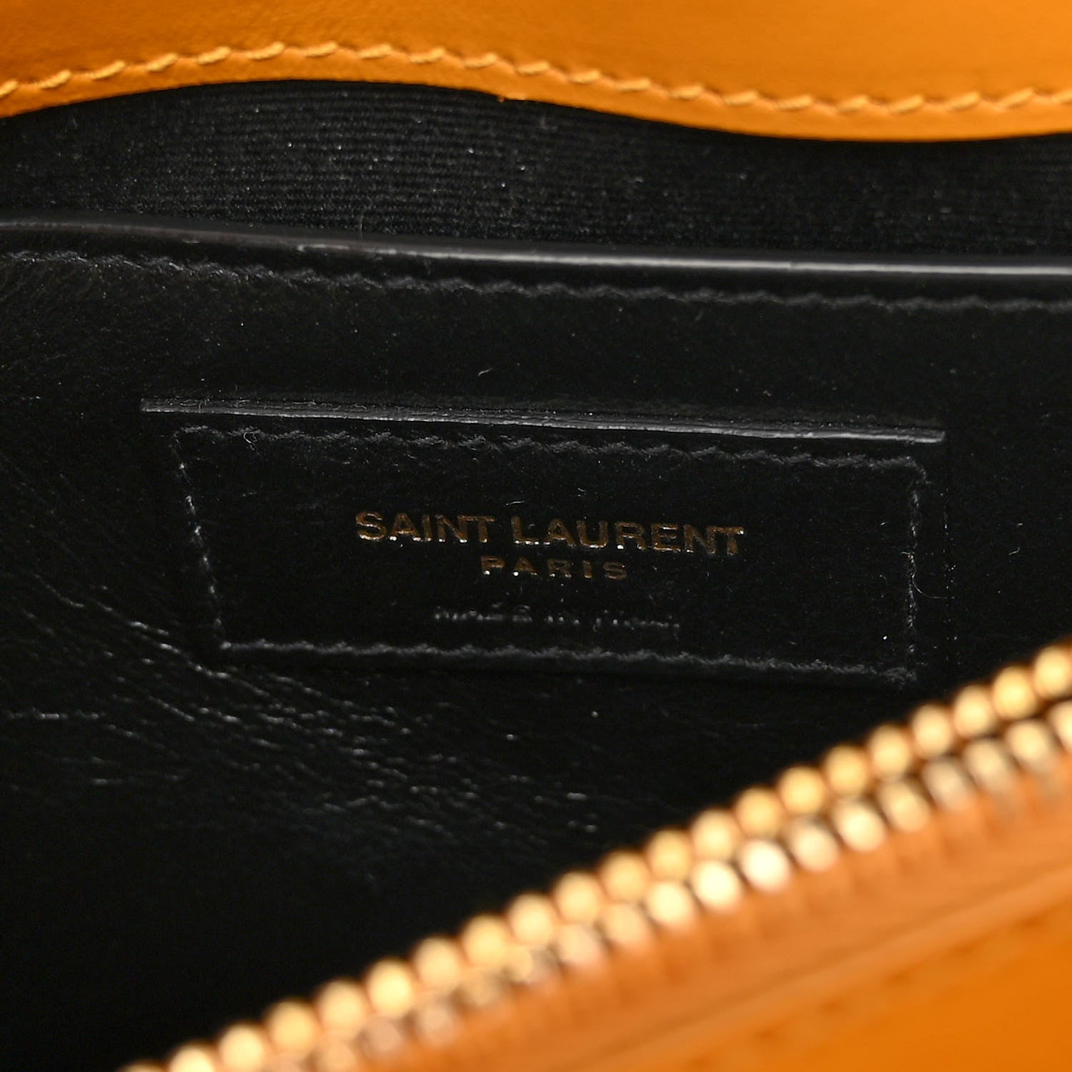 Saint Laurent Calfskin Y Quilted Monogram Small Loulou Chain Satchel Cheddar 6 of 9