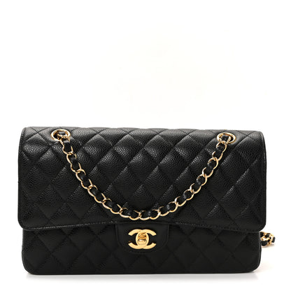 Chanel Caviar Quilted Medium Double Flap Black 1 of 11