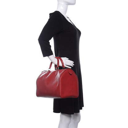 Louis Vuitton Epi Speedy 30 Rouge 2 of 15