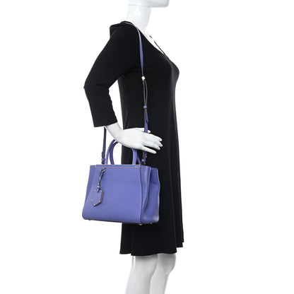 Fendi Vitello Elite Petite 2Jours Tote Viola Cassis 2 of 11