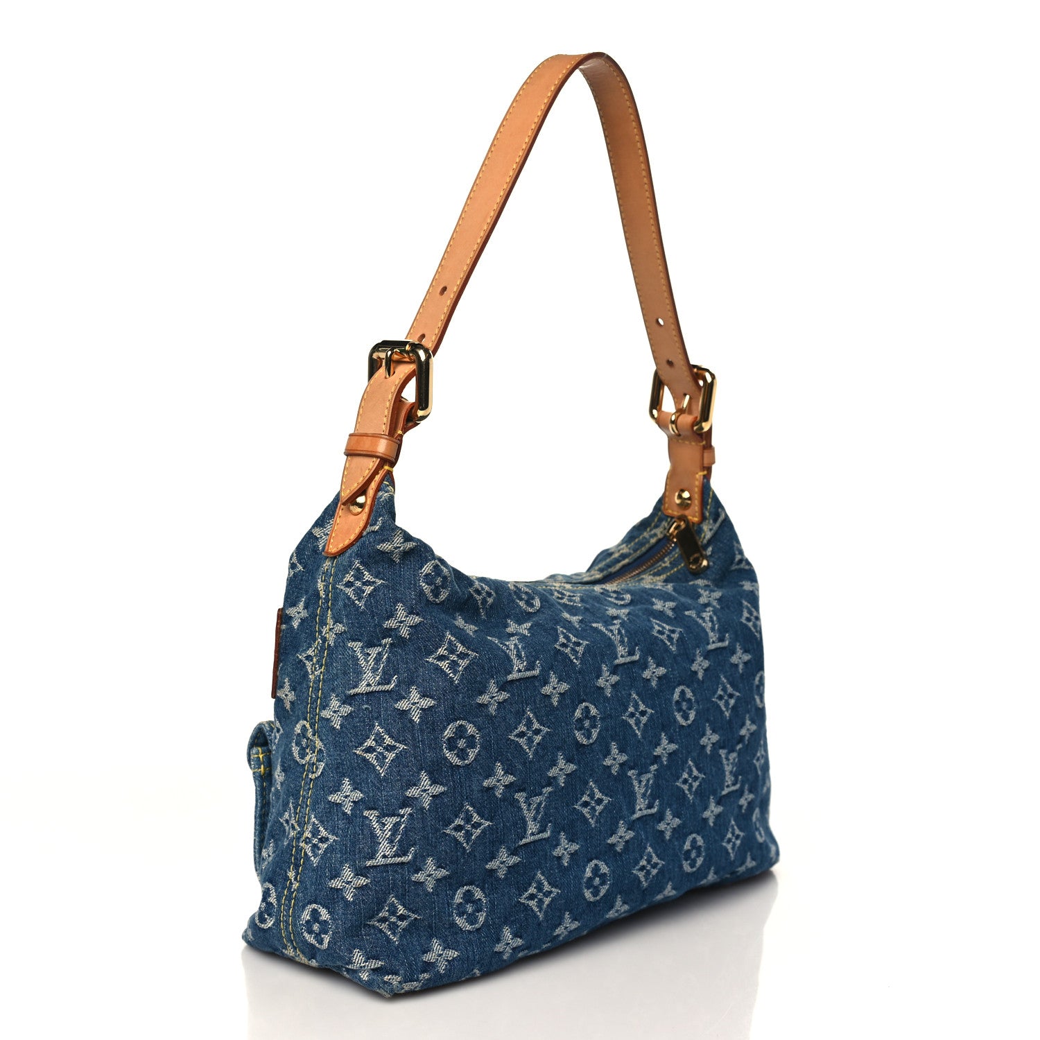 Louis Vuitton Monogram Denim Baggy PM Blue 3 of 8