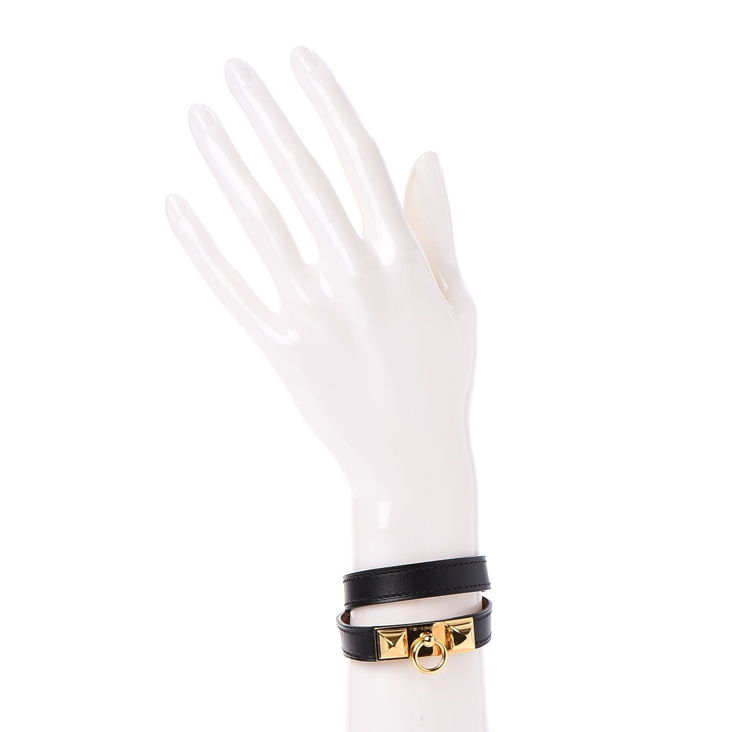 Hermes Chamonix Rivale Double Tour Bracelet XS Black 2 of 7