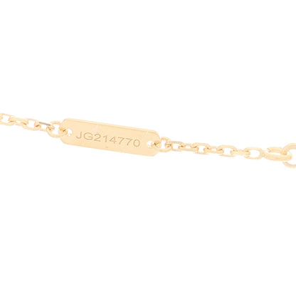 Van Cleef & Arpels 18K Yellow Gold Blue Agate Vintage Alhambra Pendant Necklace 5 of 6