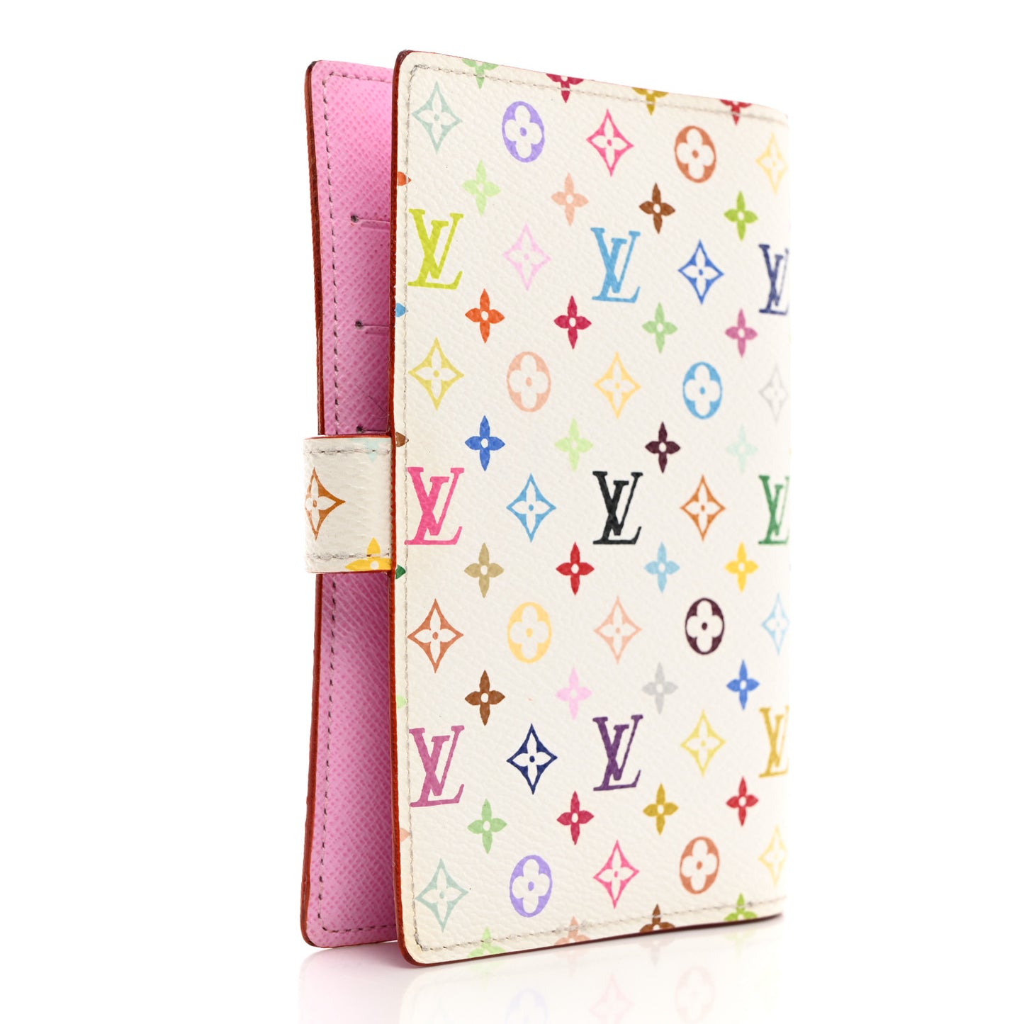 Monogram Multicolor Small Ring Agenda Cover White Litchi