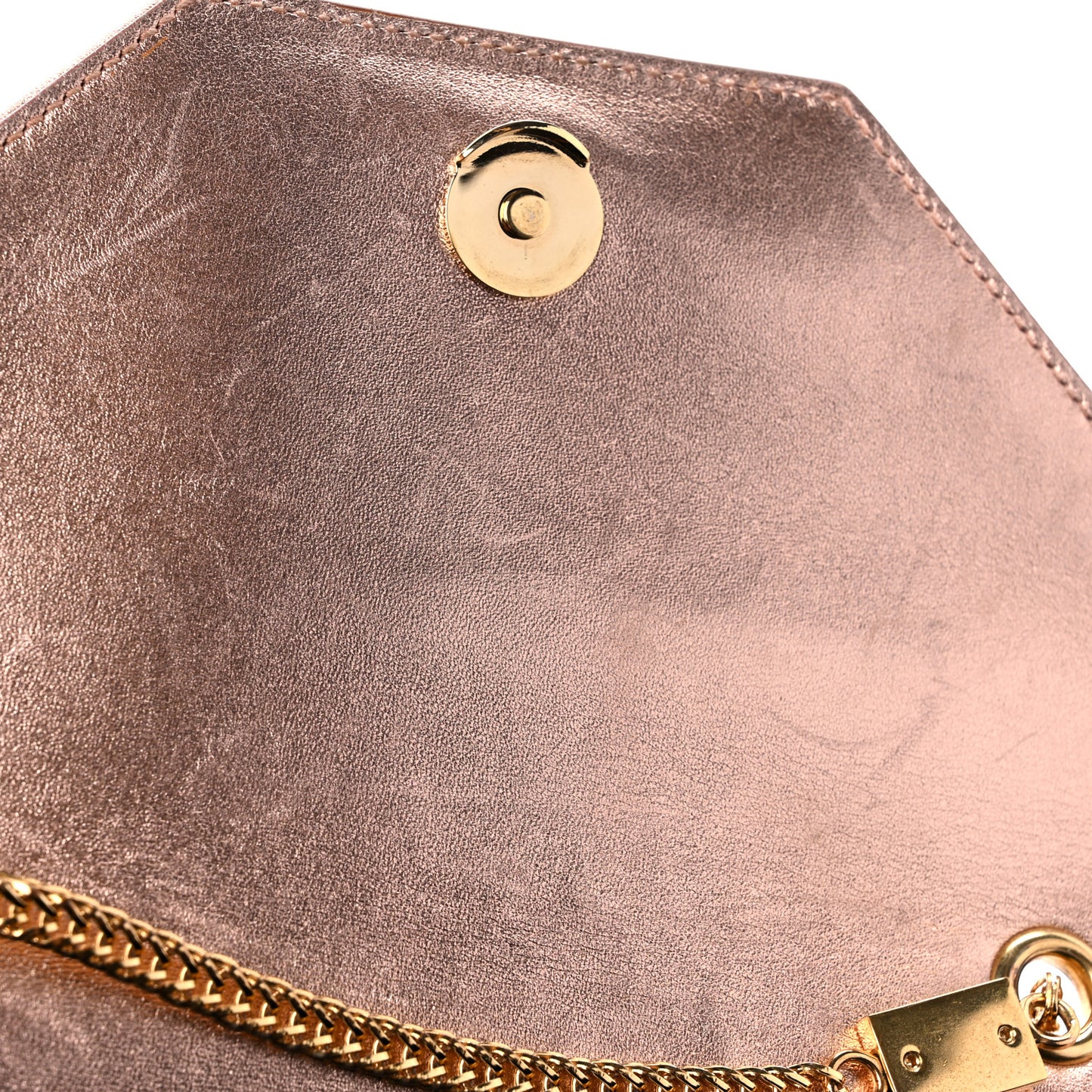 Metallic Calfskin Small Betty Rose Gold