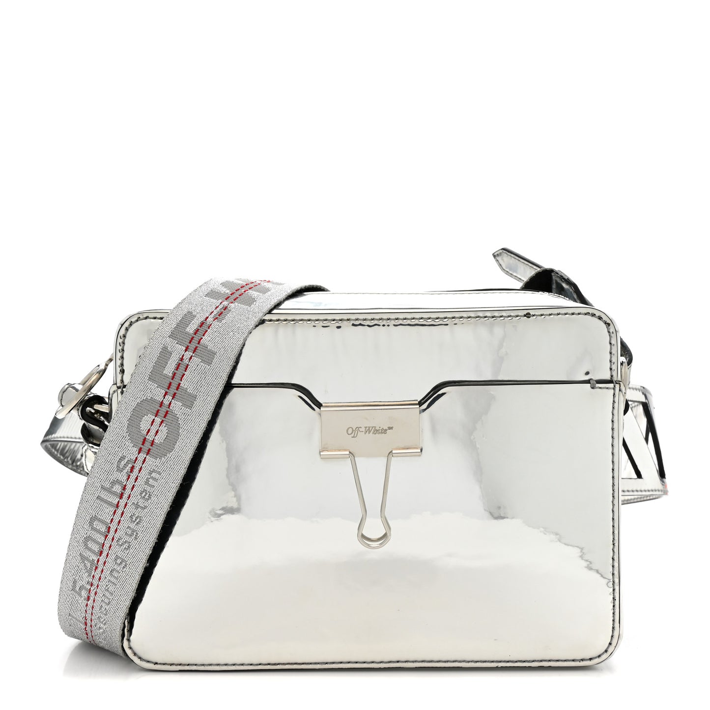 Patent Mirror Binder Clip Camera Belt Bag Silver