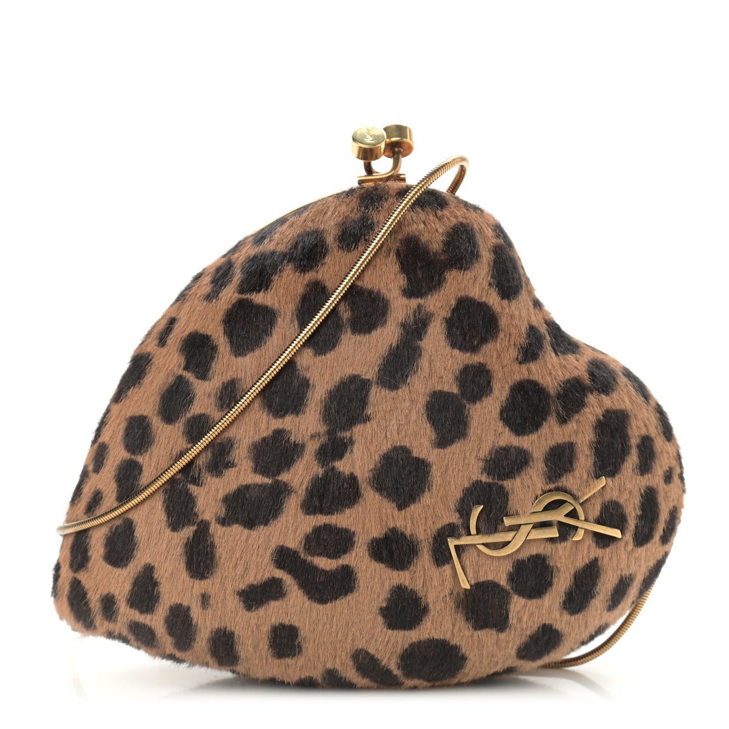 Saint Laurent Pony Hair Leopard Love Box Bag Black 1 of 6