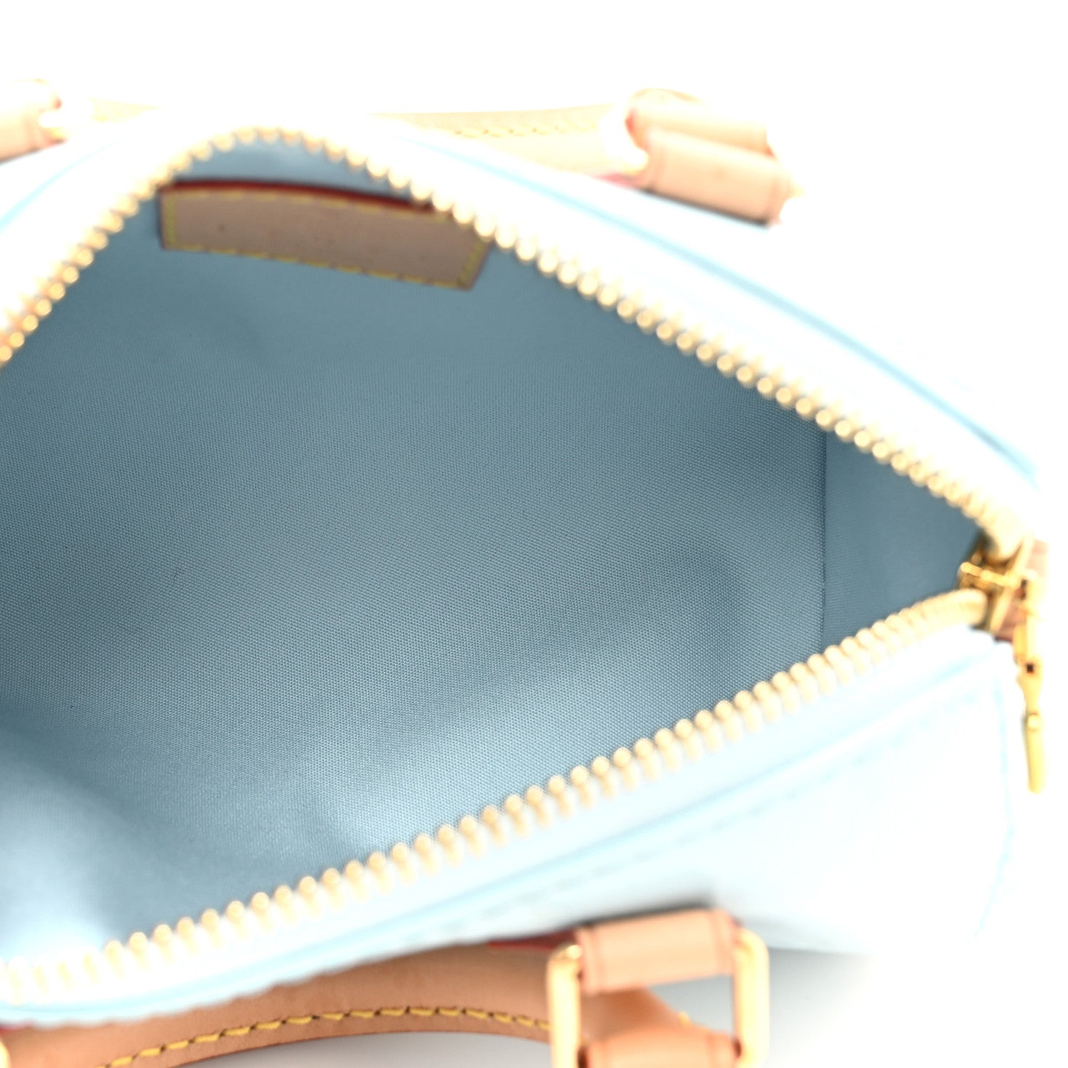 Louis Vuitton Vernis Monogram Nano Speedy Sky 5 of 9