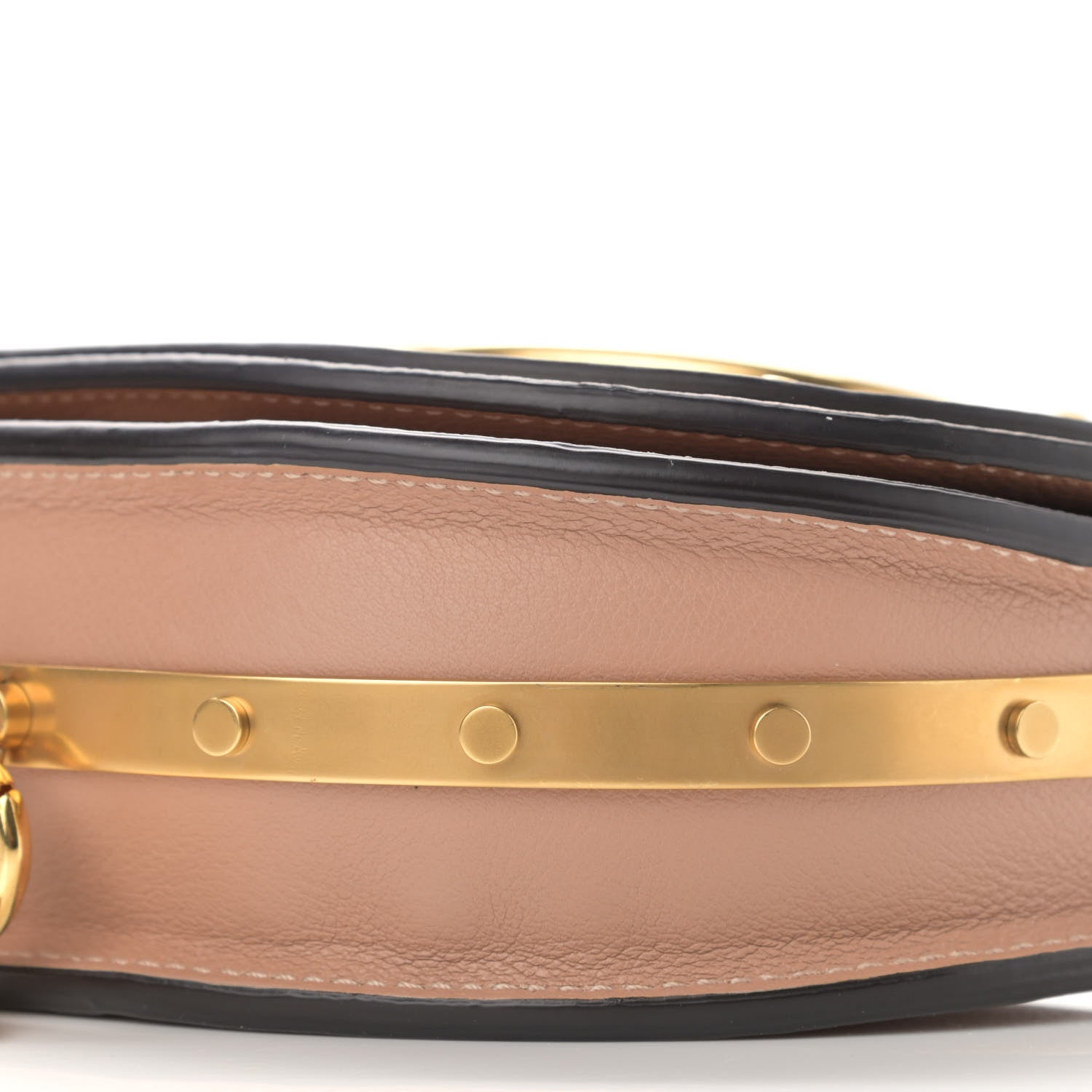 Chloe Calfskin Small Nile Bracelet Minaudiere Bag Biscotti Beige 11 of 13