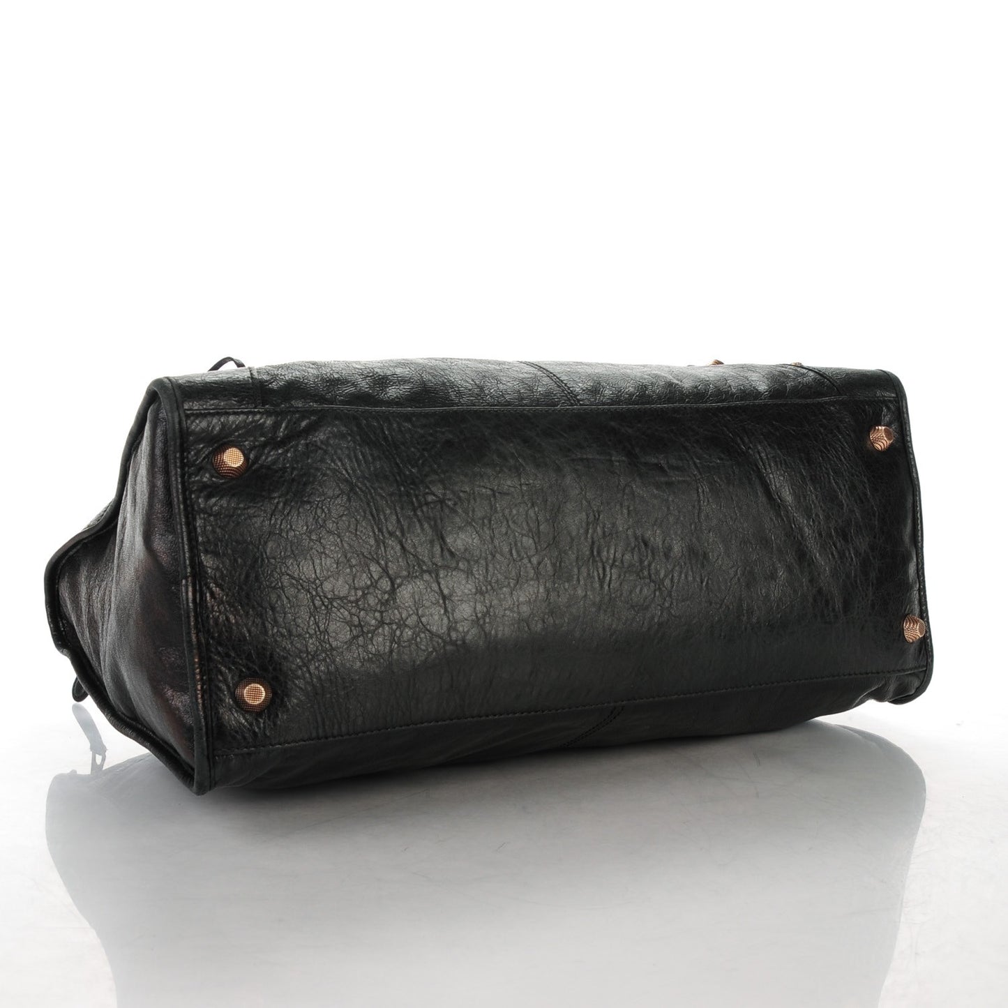 Agneau Giant 12 Rose Gold Hardware Work Black