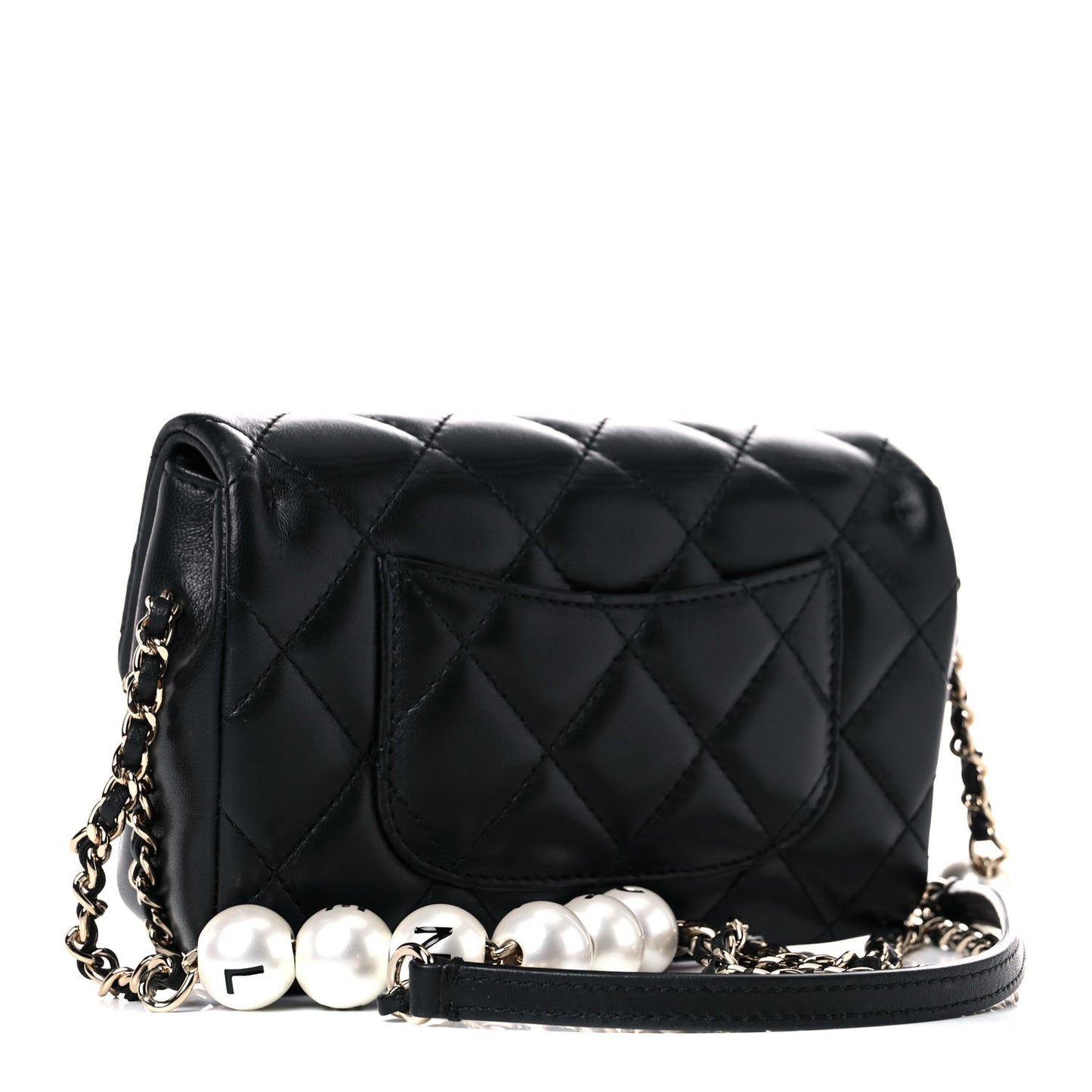 Lambskin Quilted Mini My Precious Flap Black