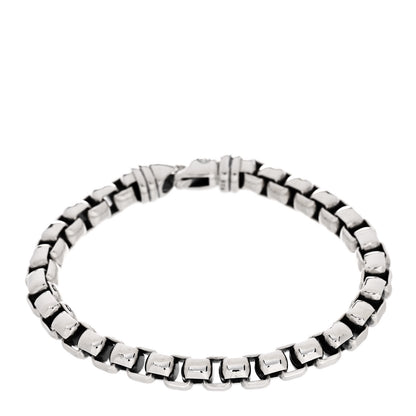 David Yurman Sterling Silver 7mm Box Chain Bracelet 1 of 4