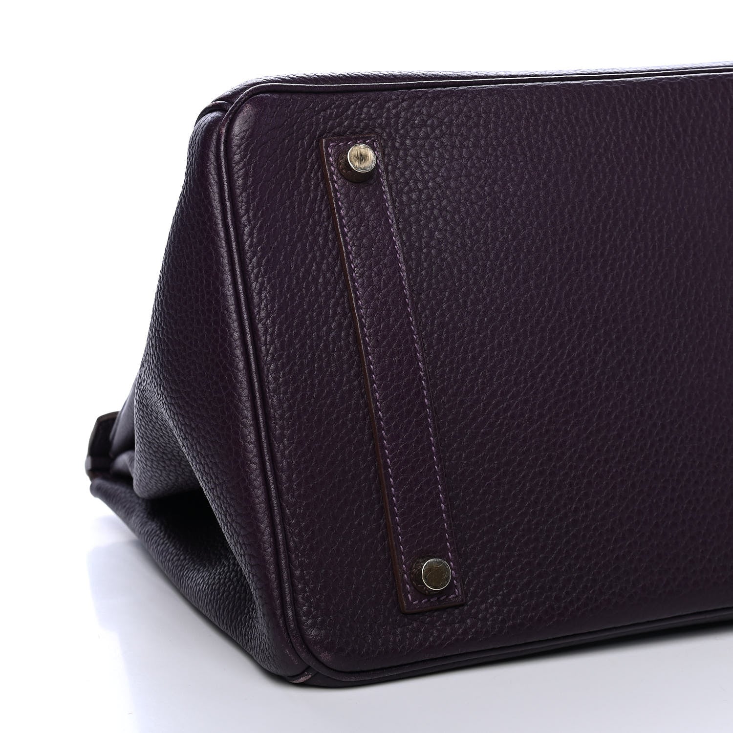 Hermes Taurillon Clemence Birkin 35 Raisin 7 of 12
