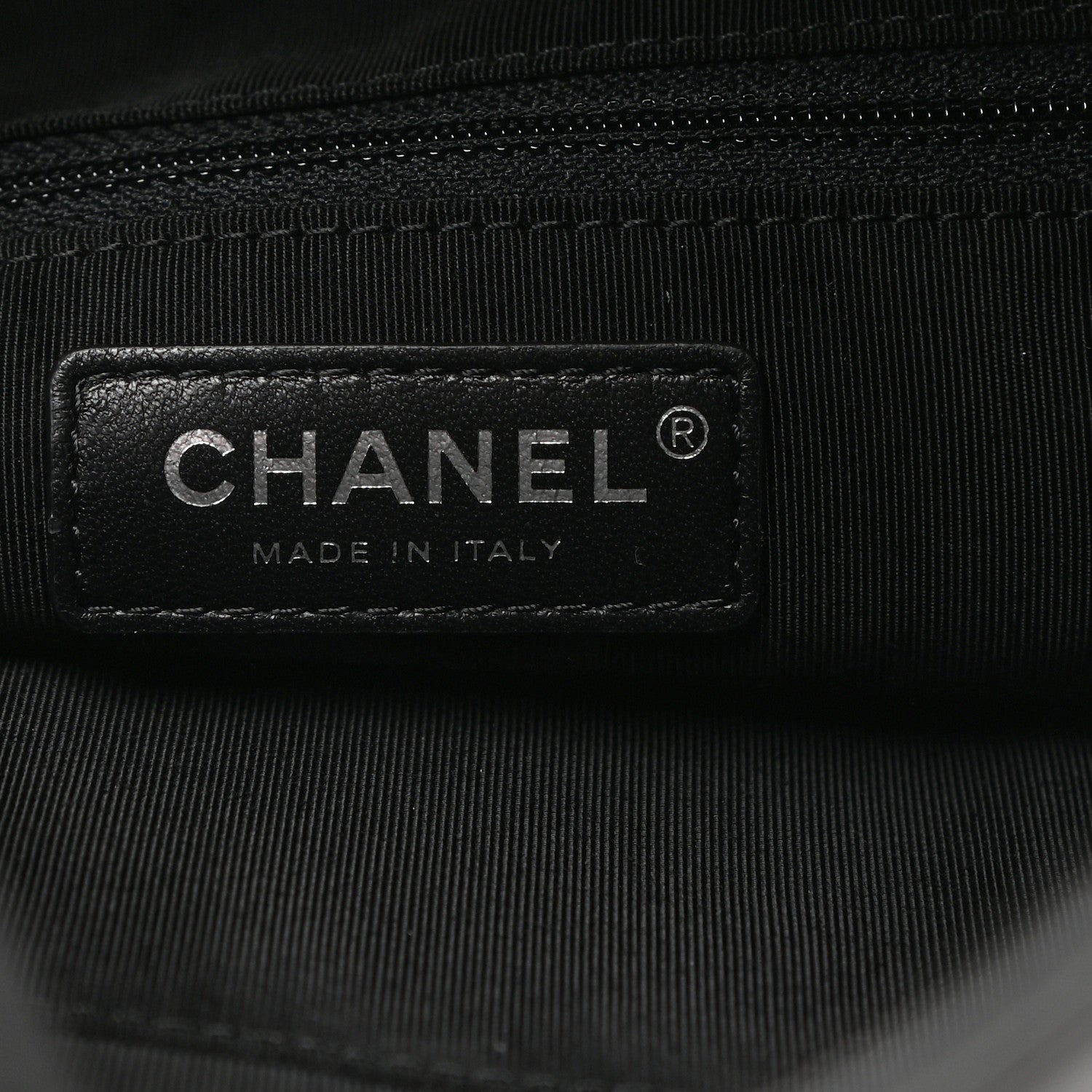 Chanel Lambskin Quilted Grip Clutch Black 6 of 8
