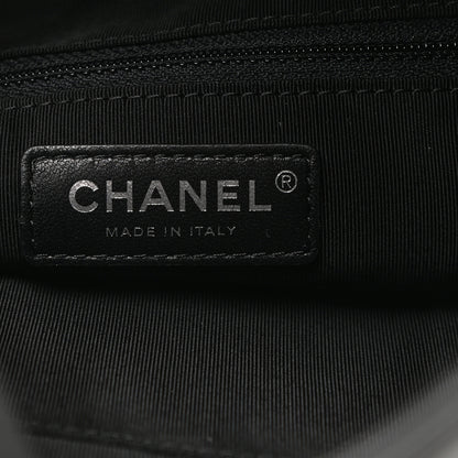 Chanel Lambskin Quilted Grip Clutch Black 6 of 8