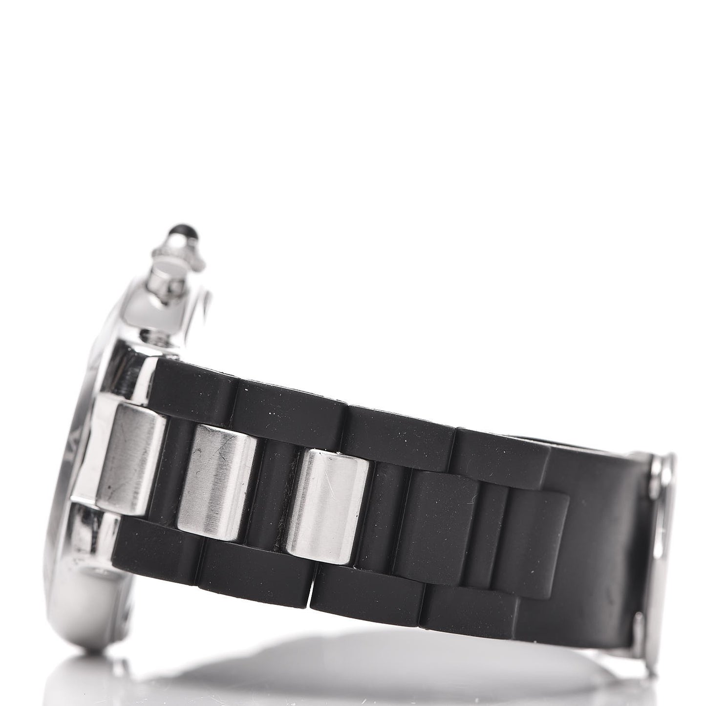 Stainless Steel Rubber 38mm Must 21 Chronoscaph Quartz Watch Black