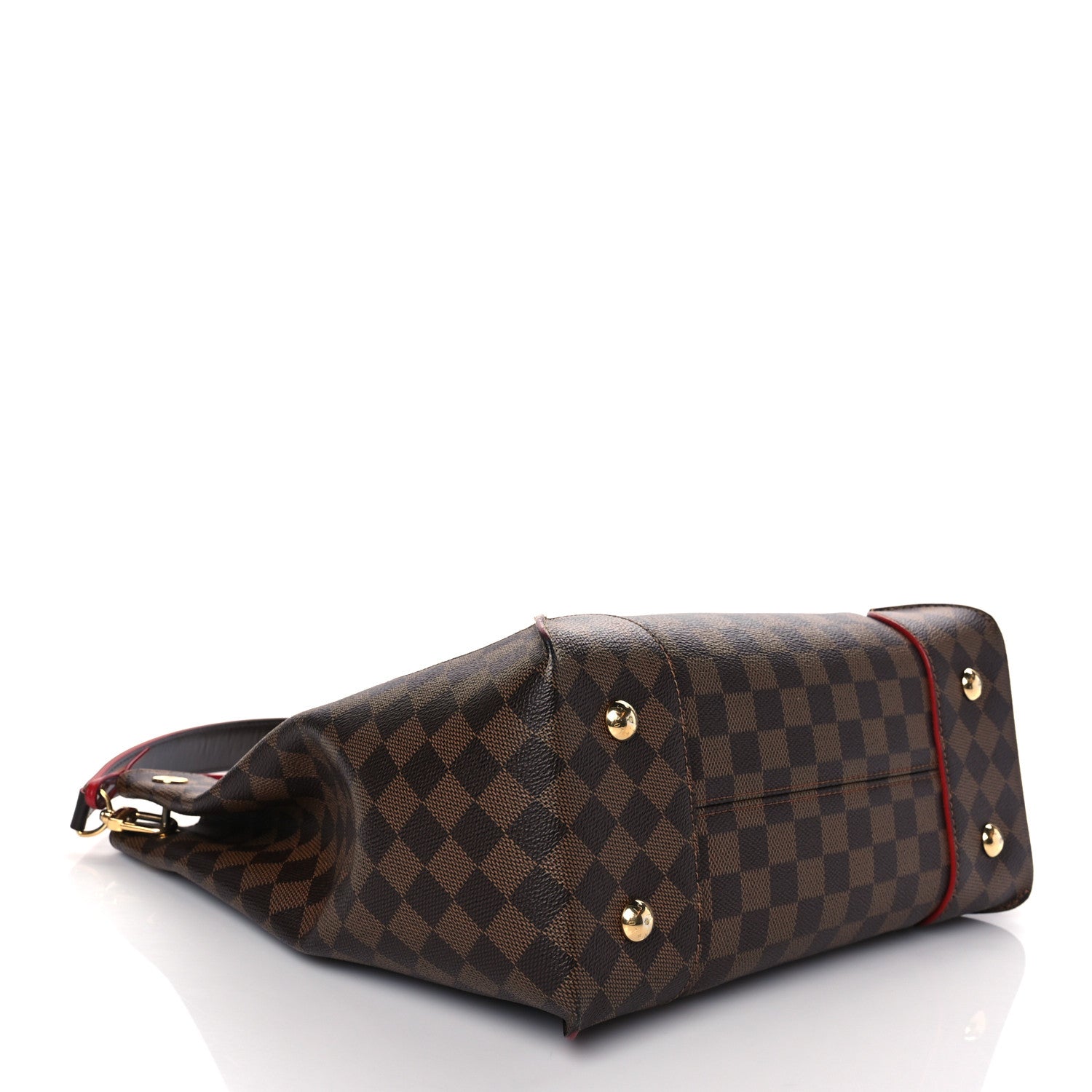 Louis Vuitton Damier Ebene Caissa Hobo Cherry 4 of 9