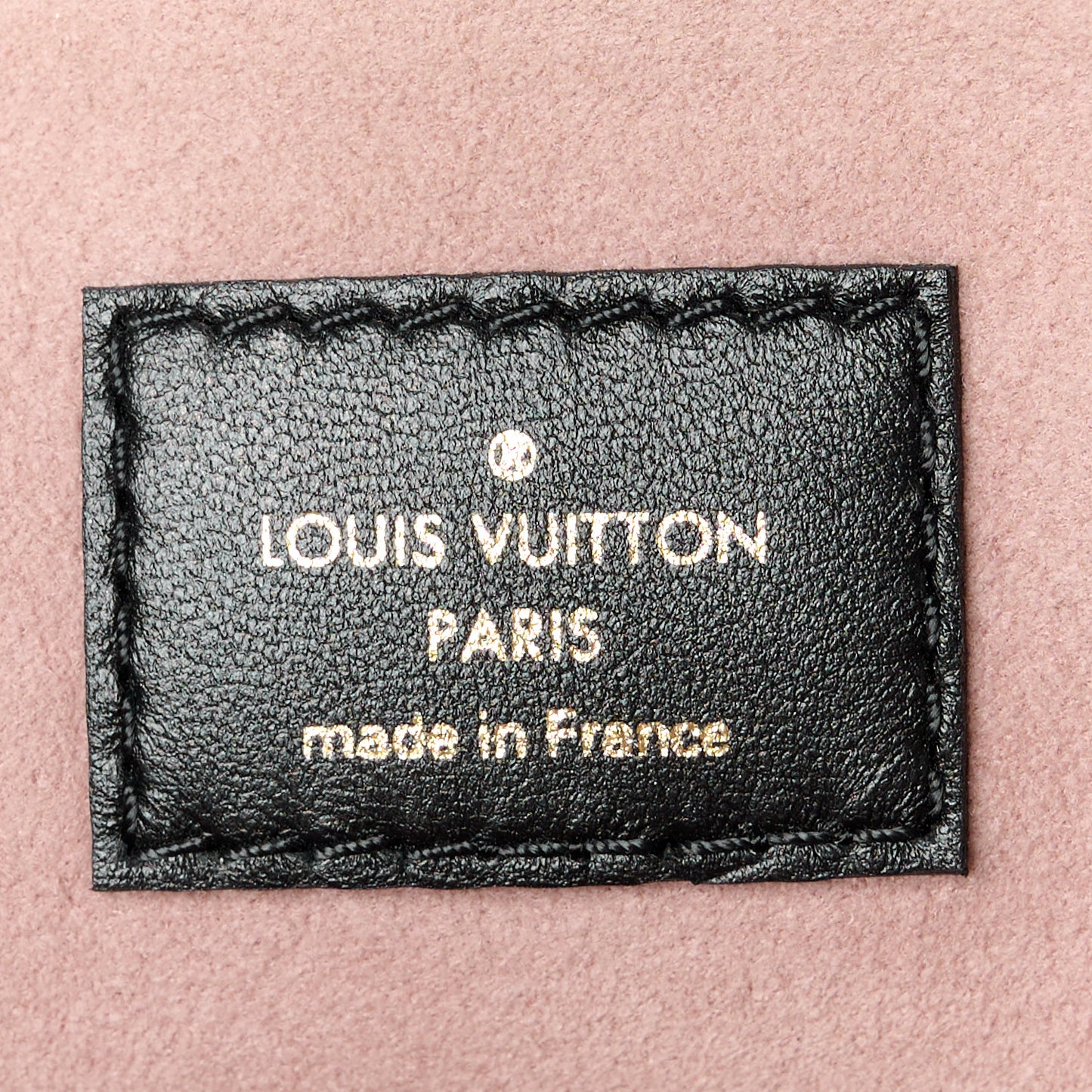 Lambskin Embossed Monogram Coussin PM Black
