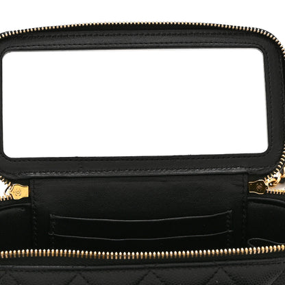 Chanel Caviar Quilted Polly Pocket East West Top Vanity With Chain Black 6 of 11