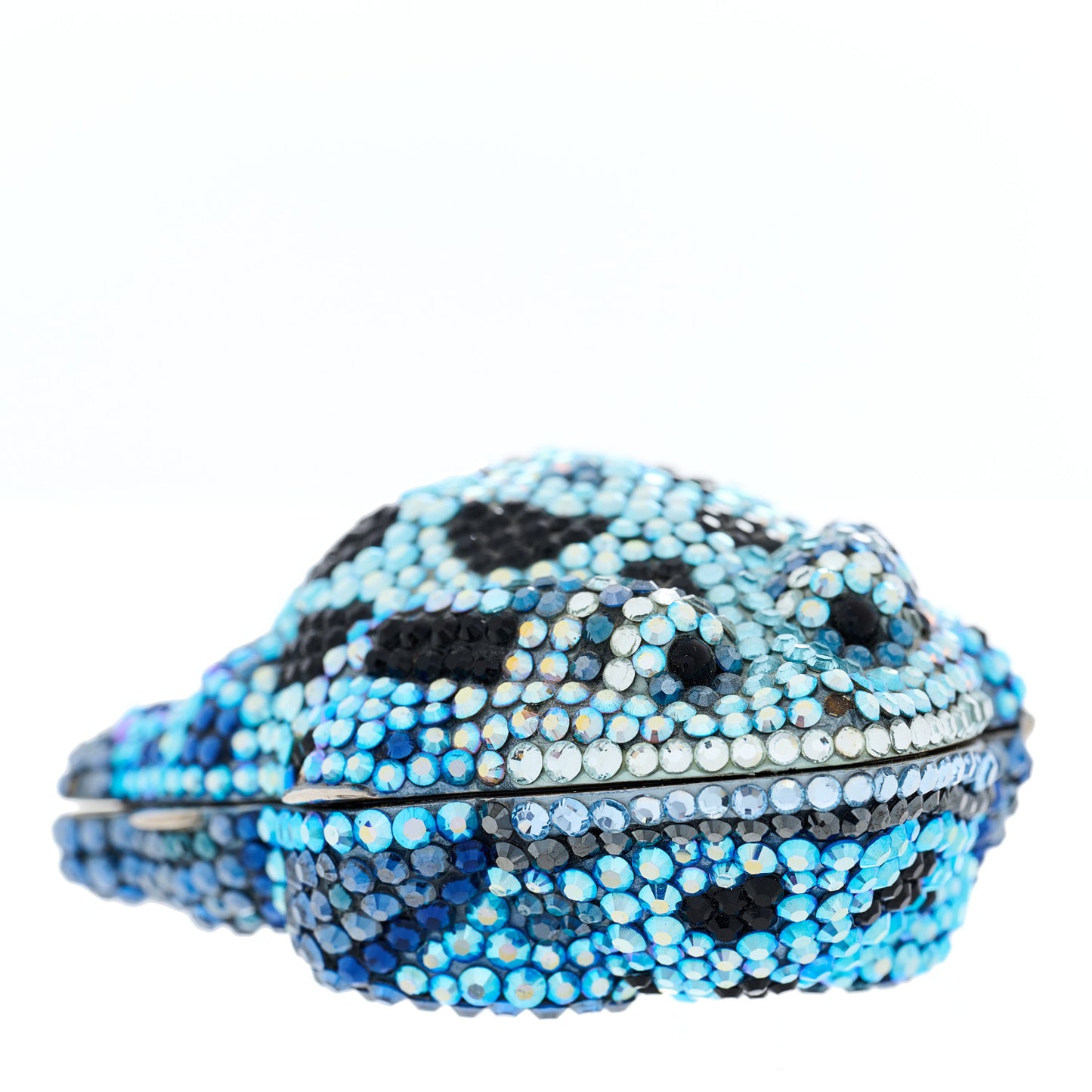 Swarovski Crystal Frog Minaudiere Pill Box