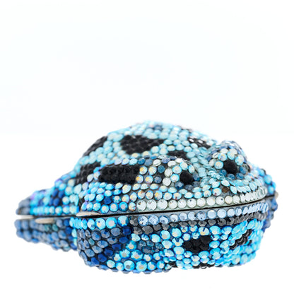 Judith Leiber Swarovski Crystal Frog Minaudiere Pill Box 1 of 9