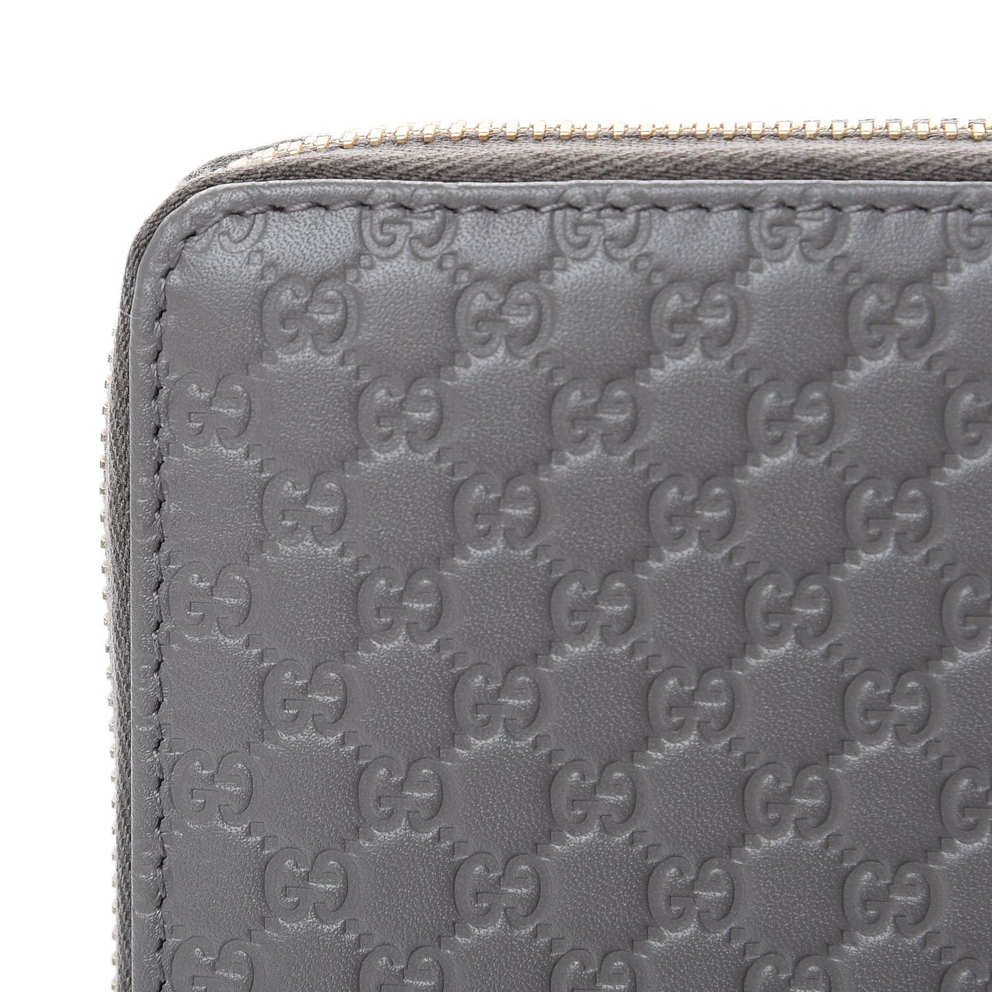 Soft Microguccissima Zip Around Top Handle Travel Wallet Loess