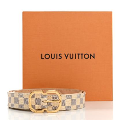 Louis Vuitton Damier Azur 25mm Mini Belt 85 34 10 of 10