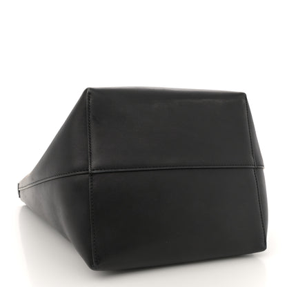 The Row Polished Saddle Calfskin Medium N/S Park Tote Black 4 of 12