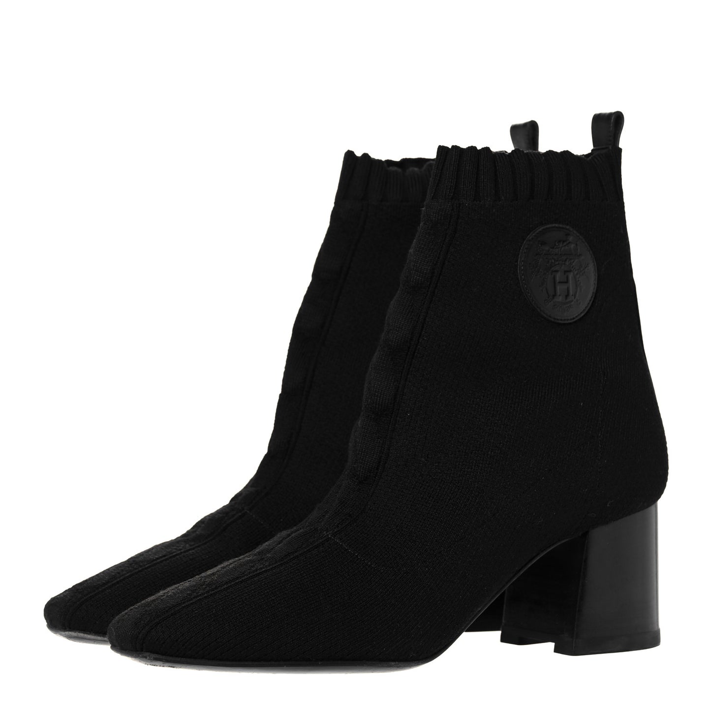 Knit Calfskin Volver 60 Ankle Boots 38.5 Sottobosco