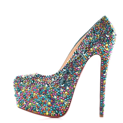 Christian Louboutin Crystal Suede Burma Daffodile Strass 160 Pumps 39 Multicolor 1 of 11