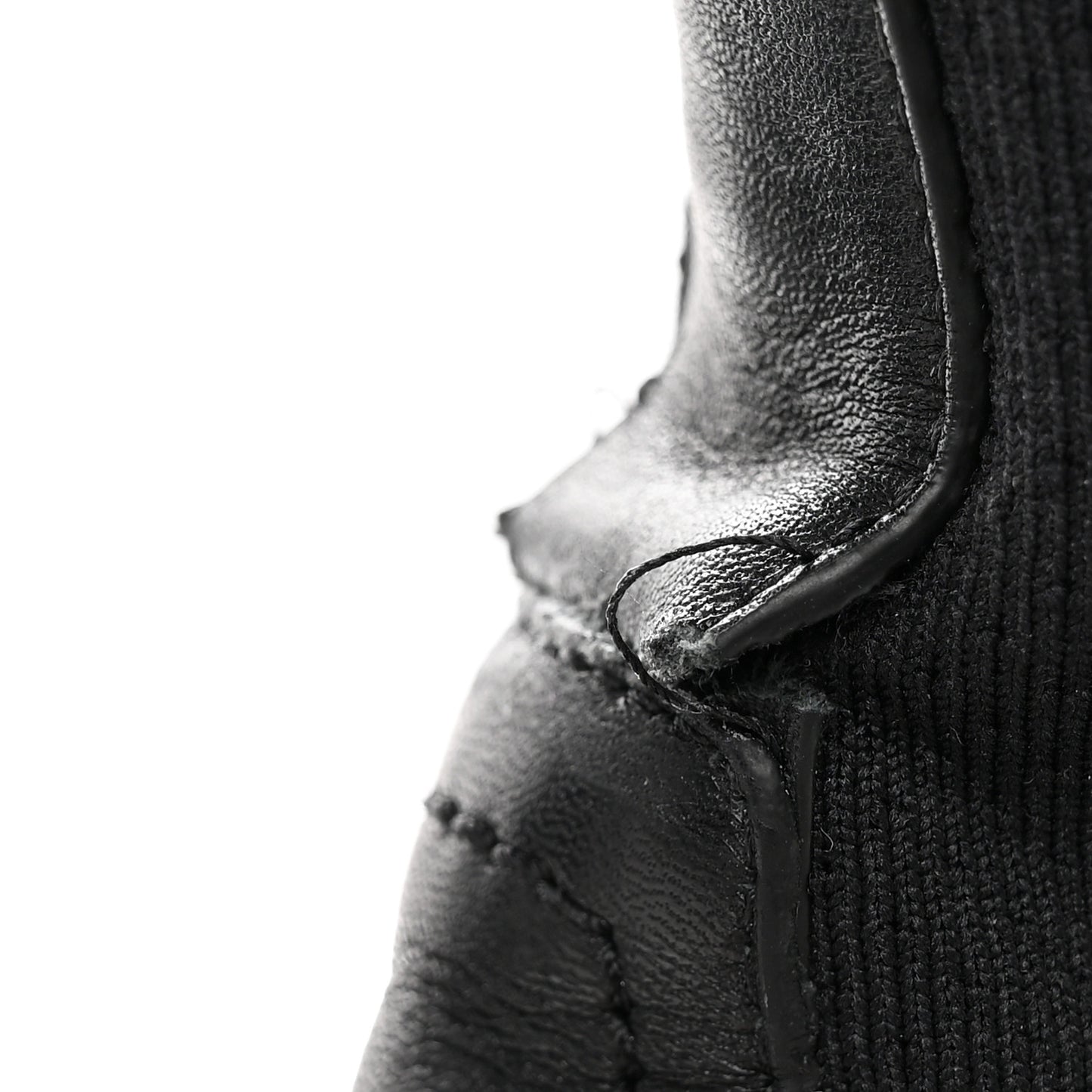 Fabric Jacquard FF Calfskin Domino Chelsea Boots 39 Black Tobacco