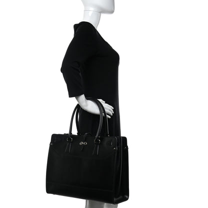 Salvatore Ferragamo Calfskin Briana Tote Navy 2 of 9