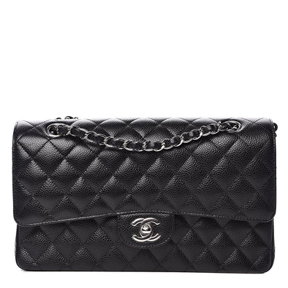 Chanel Caviar Quilted Medium Double Flap Black 1 of 12
