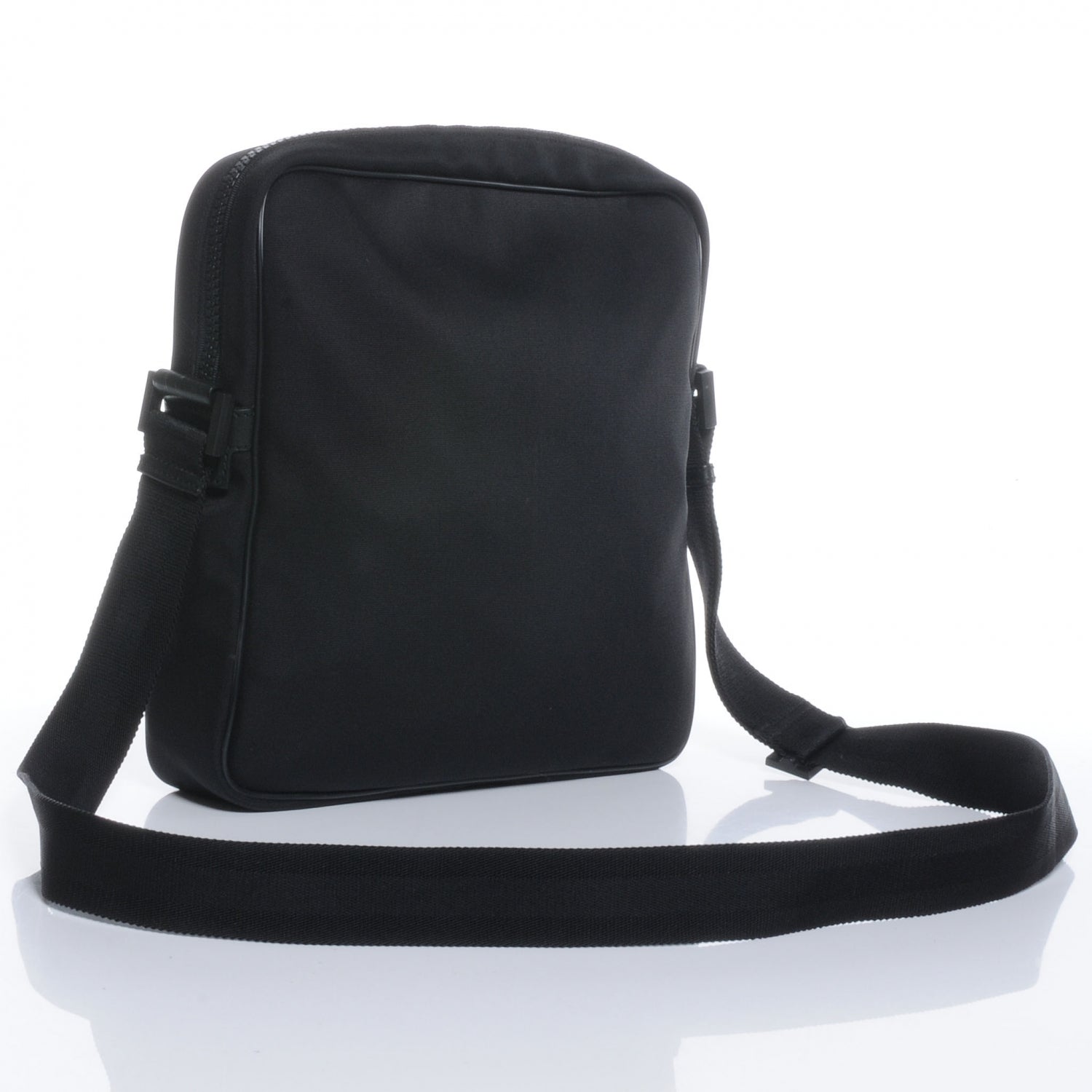 Gucci Canvas Web Viaggio Flight Bag Black 3 of 7