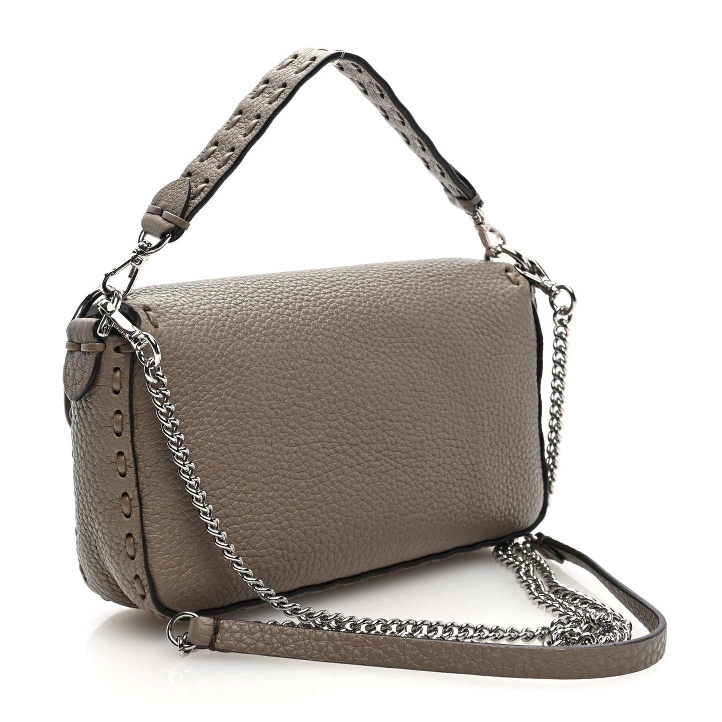 Cuoio Roma Sellerissima Nappa Sintetica Tape Stitch Mini Baguette Corda