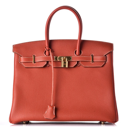 Hermes Togo Birkin 35 Sanguine 1 of 34