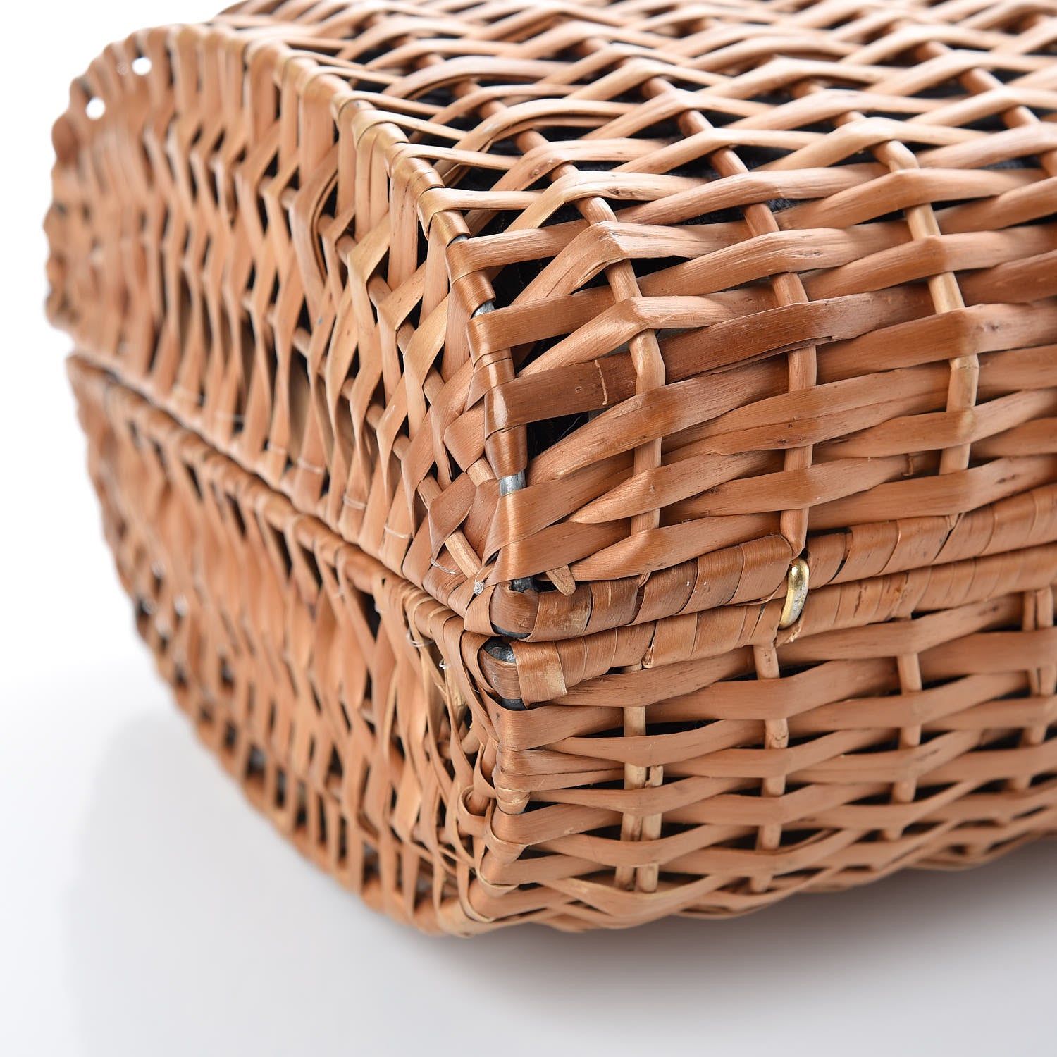 Fendi Woven Straw Wicker Bag Brown 5 of 11