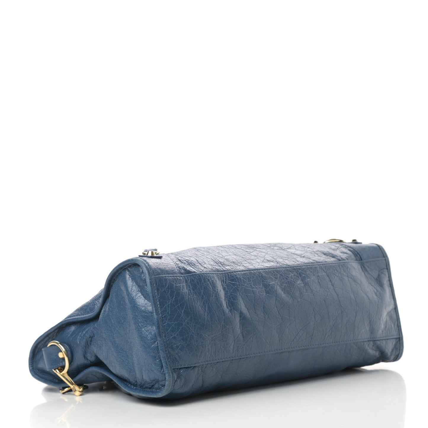 Agneau Classic Gold Hardware City Bleu Profond