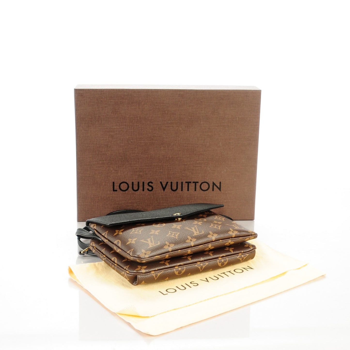Monogram Twice Pochette Black