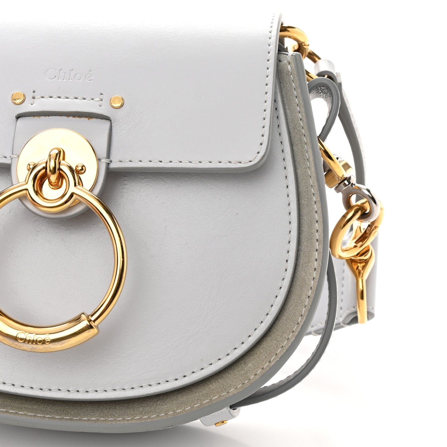 Chloe Calfskin Small Tess Bag Light Cloud 21 of 22